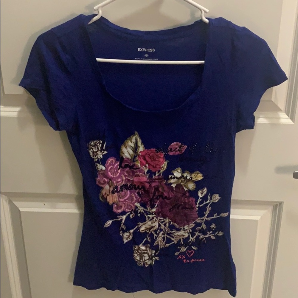 Navy blue top